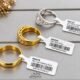 jewelry-labels-alemteyaz ليبل ذهب ومجوهرات طباعة ملون او فارغ الامتياز لطباعة الليبل